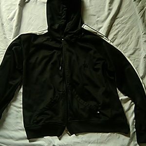 Wilson large black jacket with white stripe